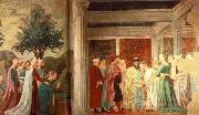 Piero della Francesca Adoration of the Holy Wood and the Meeting of Solomon and Queen of Sheba oil painting picture wholesale